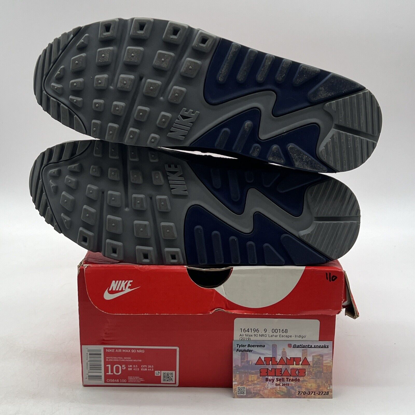 Size 10.5 - Nike Air Max 90 NRG Lahar Escape - Indigo (CI5646-100)