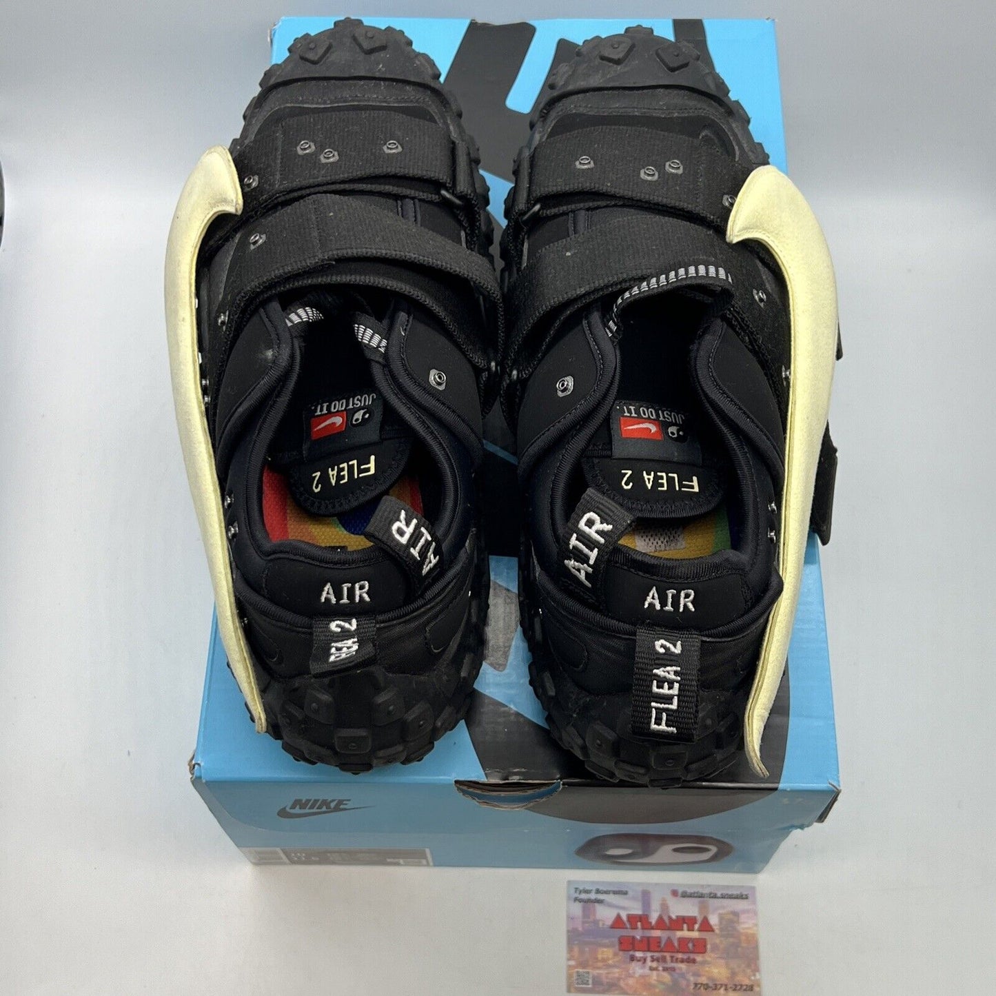 Size 10-Nike Air Flea 2 x Cactus Plant Flea Market Black Alabaster (DV7164-001)
