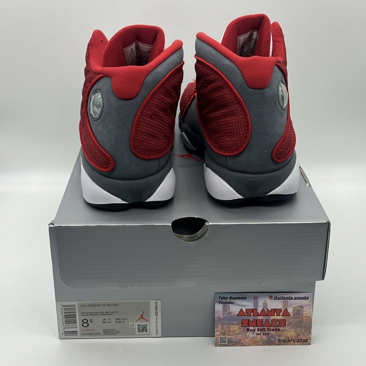 Size 8.5 - Jordan 13 Red/White - DJ5982600 Brand New Og All Red Grey White DS