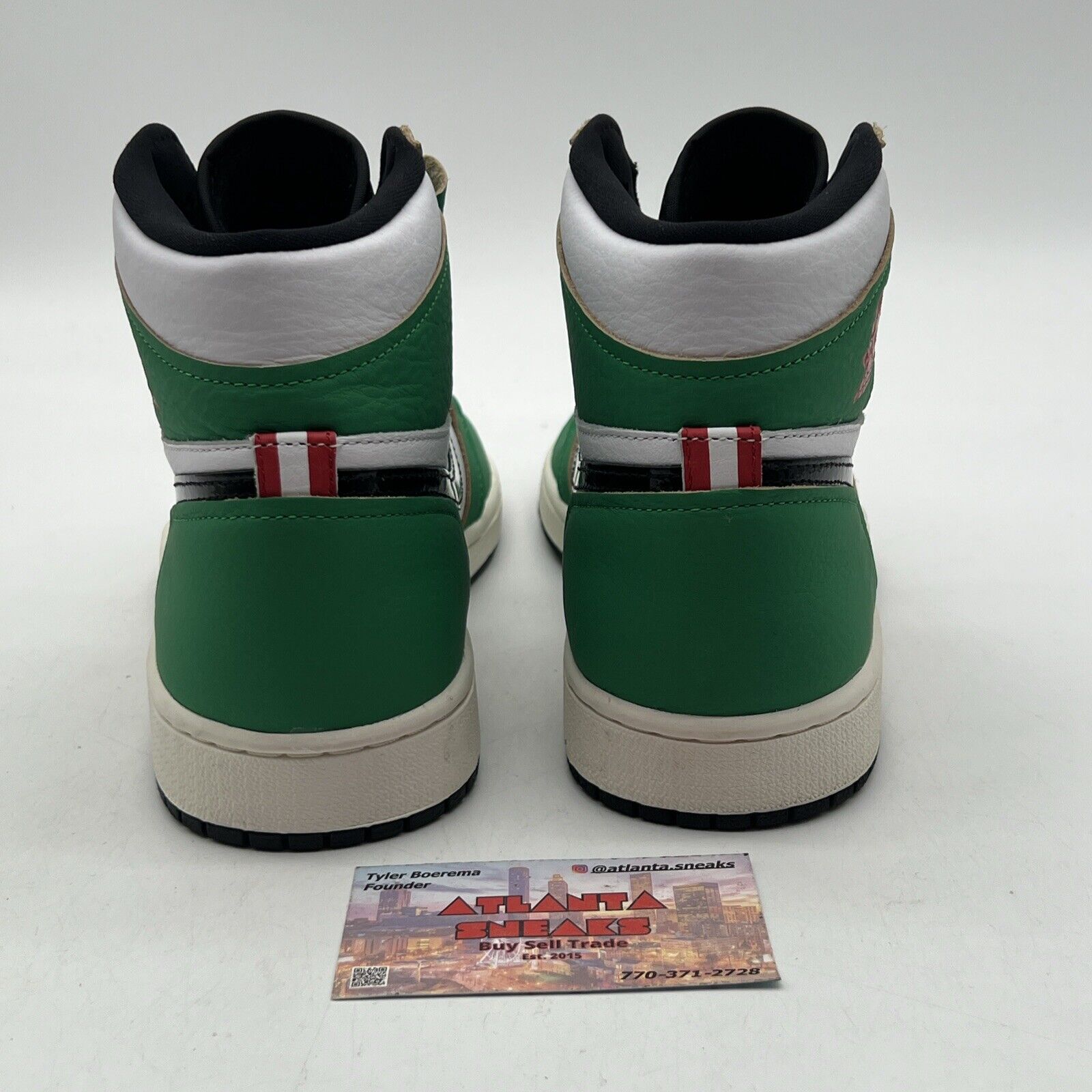 Size 10 - Air Jordan 1 Retro OG High Lucky Green W White (DB4612-300)