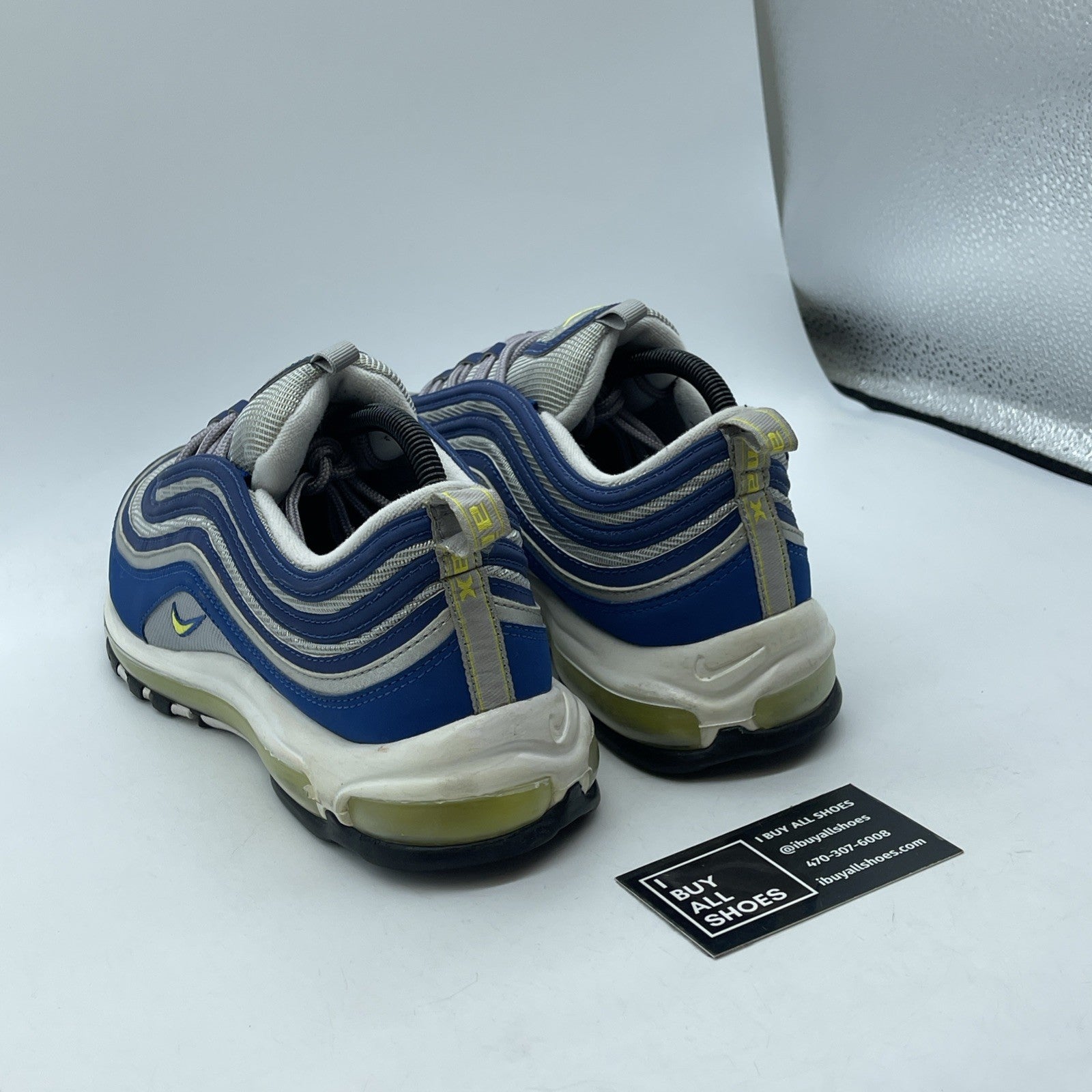 Size 10.5 - Nike Air Max 97 Atlantic Blue Grey Suede (921826-401)