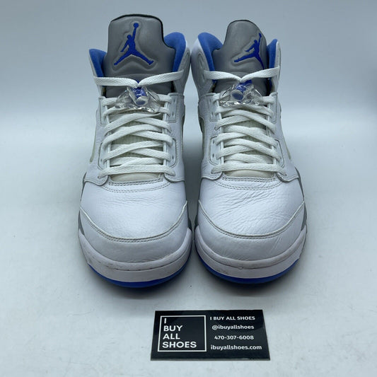 Size 10.5 - Air Jordan 5 Retro Stealth 2.0 Grey White Leather (DD0587-140)