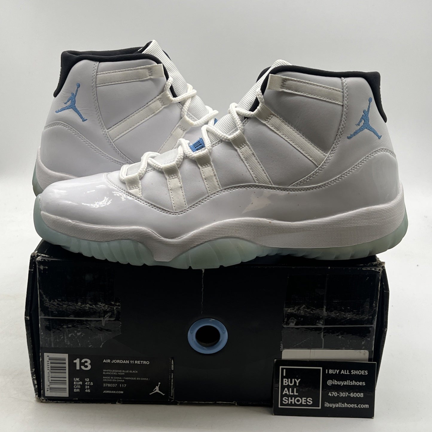 Size 13 - Air Jordan 11 Retro High Legend Blue (378037-117)