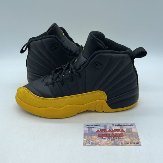 Size 3Y (PS) - Jordan 12 Retro Mid University Gold Yellow Black (151186-070)