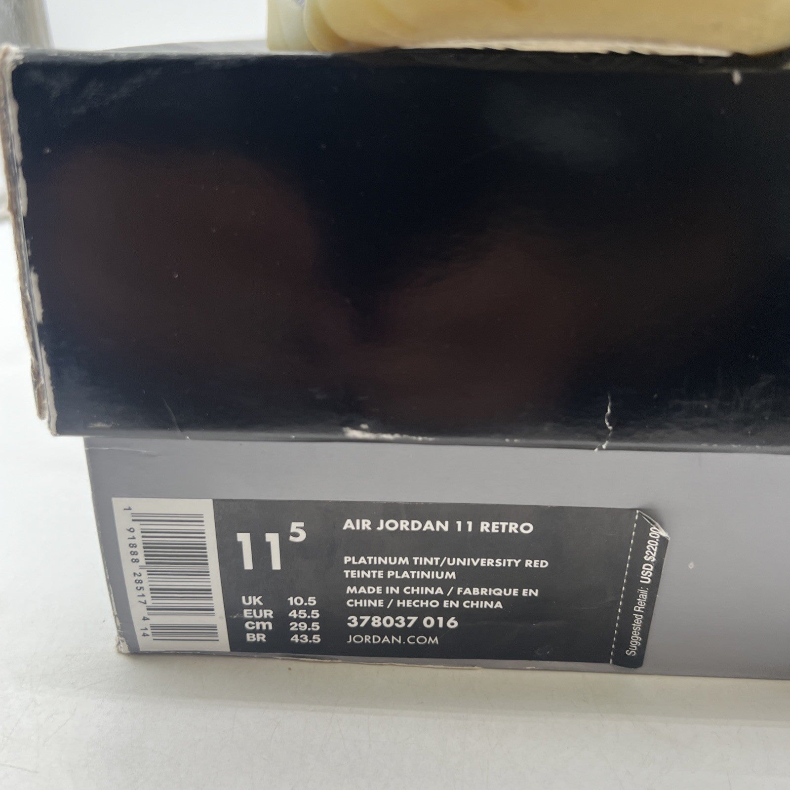 Size 11.5 - Air Jordan 11 Retro Platinum Tint (378037-016)