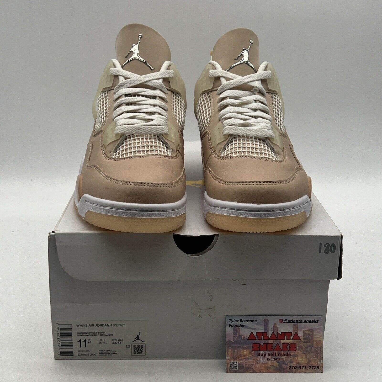 Size 11.5 - Air Jordan 4 Retro Shimmer W White (DJ0675-200)