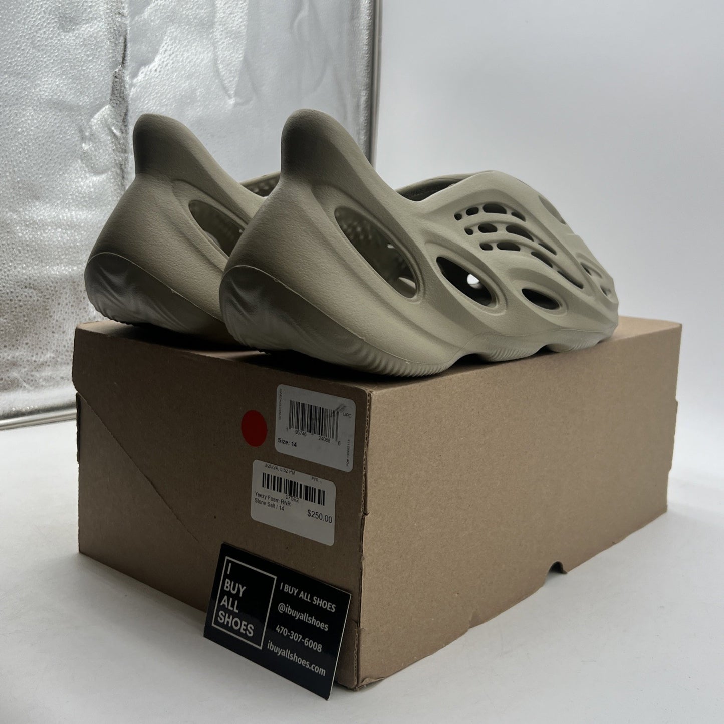 Size 14 - adidas Yeezy Foam RNR Stone Salt (GV6840)