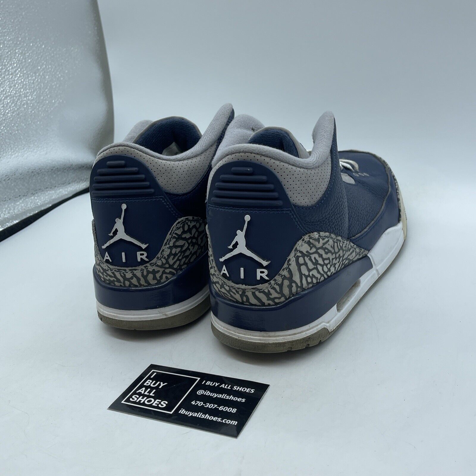 Size 11.5 - Jordan 3 Retro Blue White Grey Suede Leather (CT8532-401)