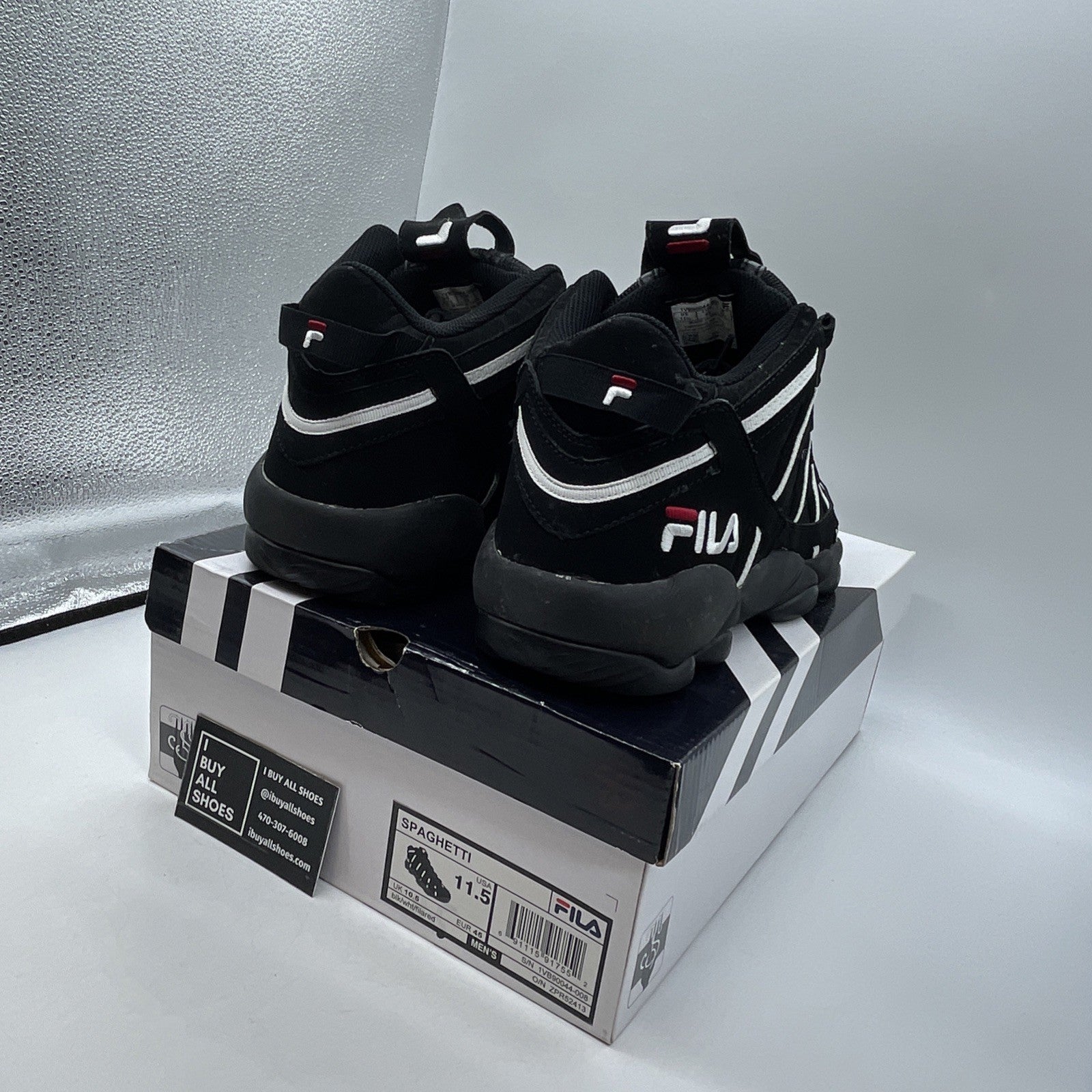 Size 11.5 - Fila Spaghetti White Stackhouse (1VB90045-008)