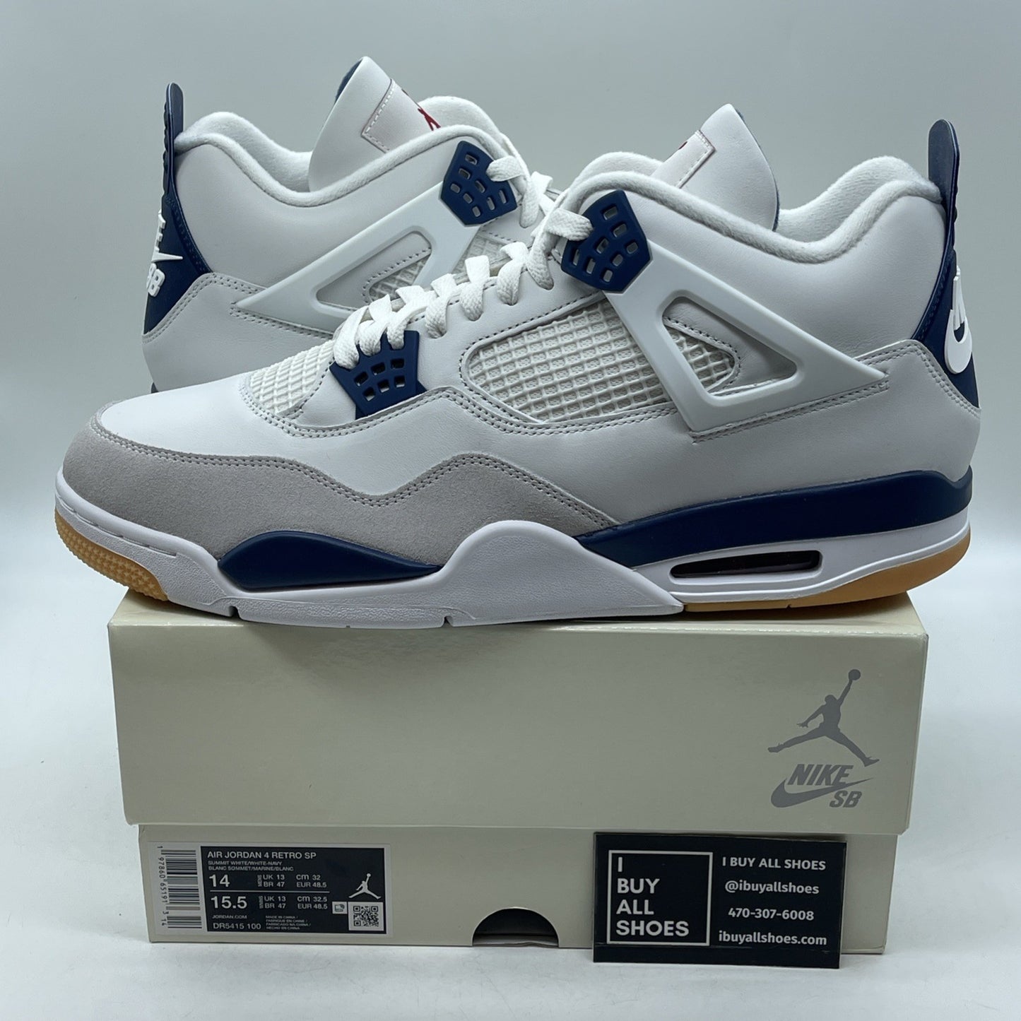 Size 14 - Air Jordan 4 Retro SP SB Navy (DR5415-100)