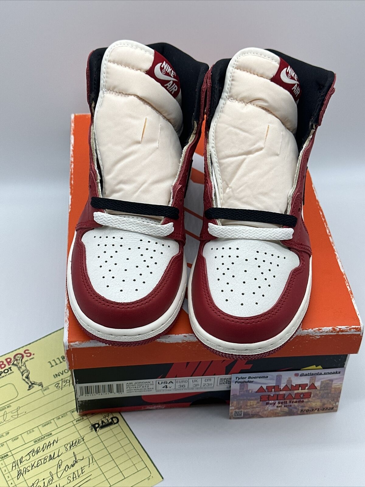 4Y Air Jordan 1 Retro High OG Chicago Lost and Found (GS) Youth shoes