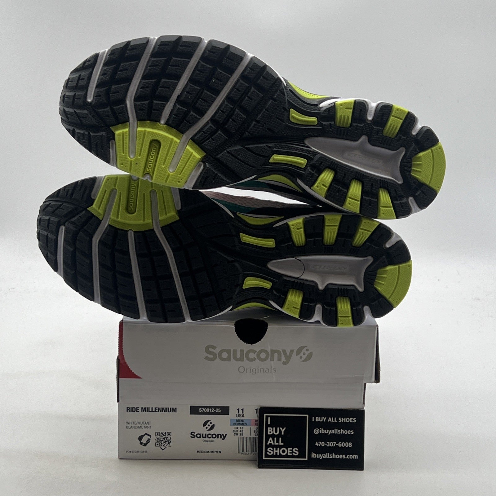Size 11 - Saucony Grid Ride Millennium White Multi-Color (S70812-25)