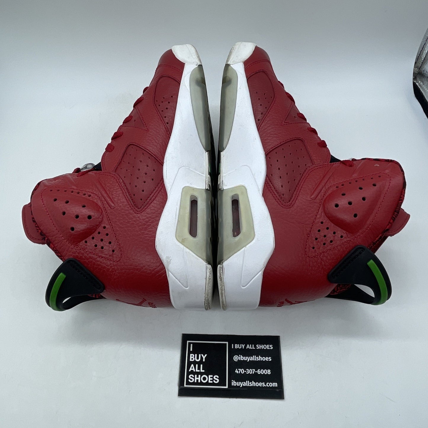 Size 9 - Air Jordan 6 Spizike History of Jordan Red Black Leather (694091-625)