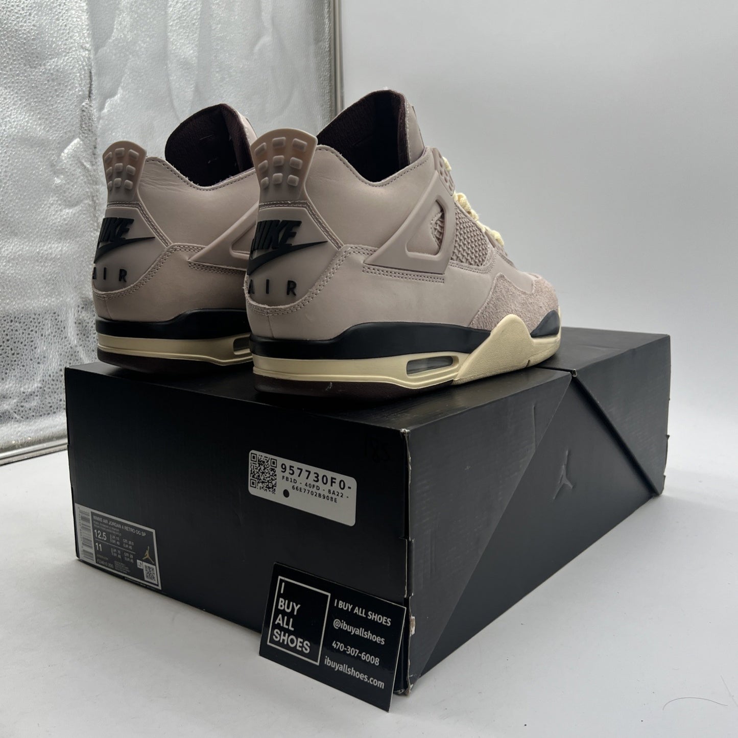 Size 12.5 - A Ma Maniére x Air Jordan 4 Retro While You Were Sleeping W