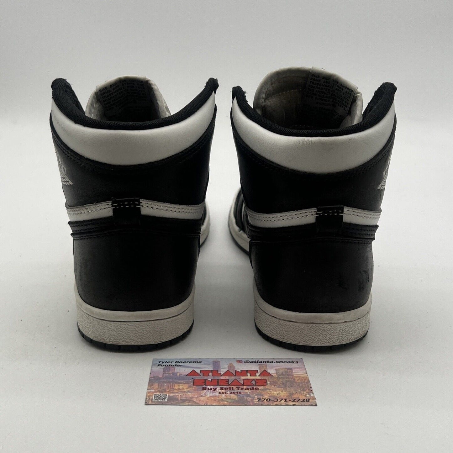 Size 8 - Air Jordan 1 Retro '85 OG High Black White (BQ4422-001)