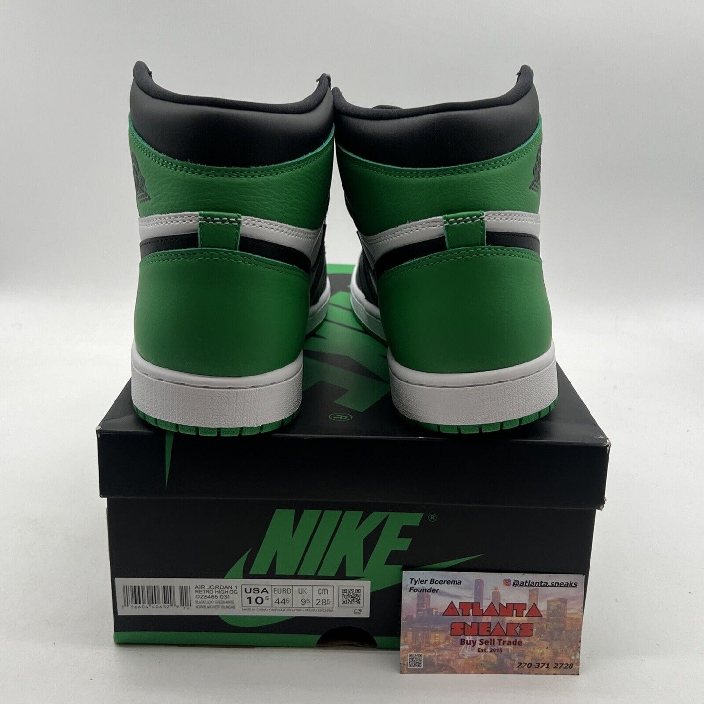 Size 10.5 - Air Jordan 1 Retro OG High Lucky Green (DZ5485-031)