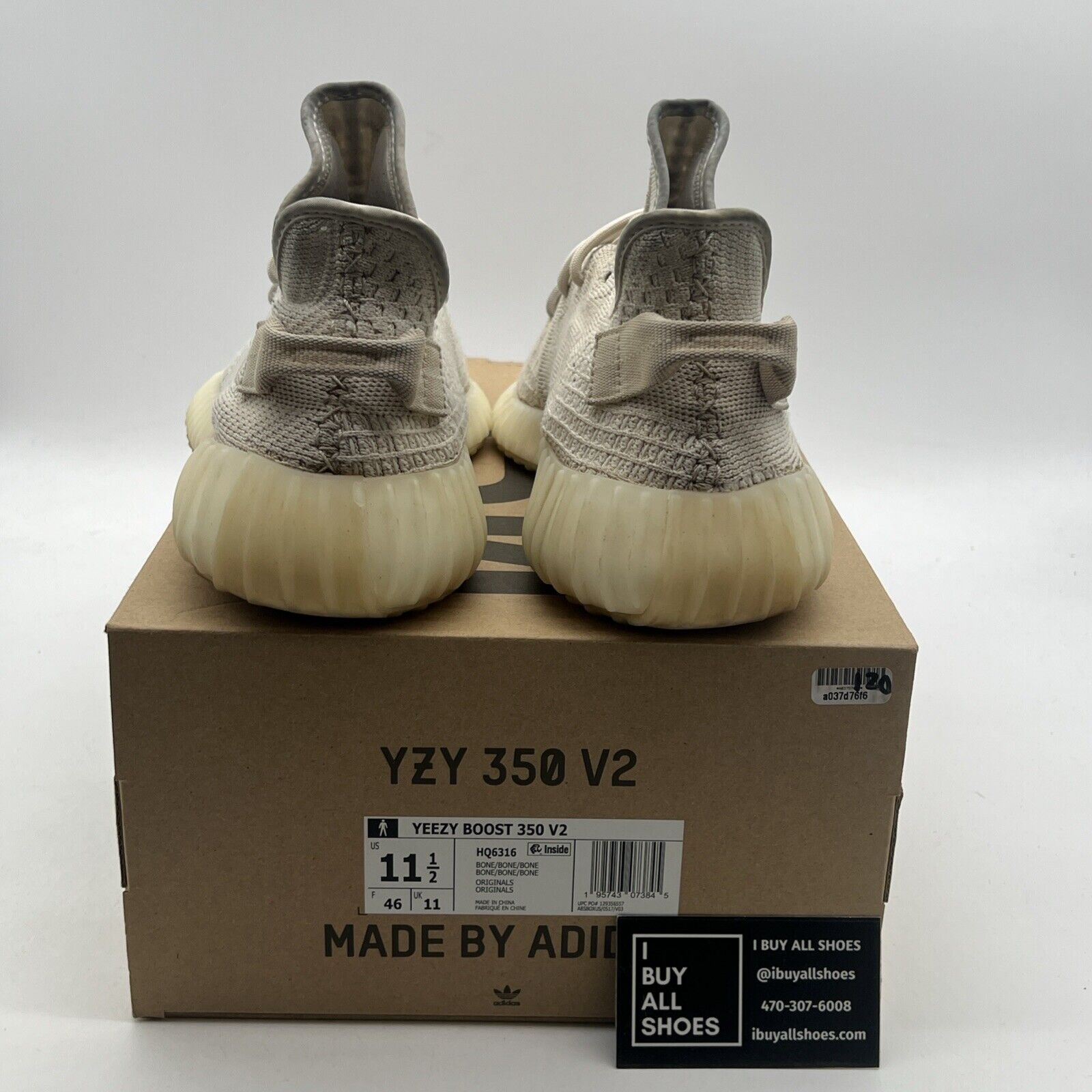 Size 11.5 - Adidas Yeezy Boost 350 V2 Low Bone (HQ6316)