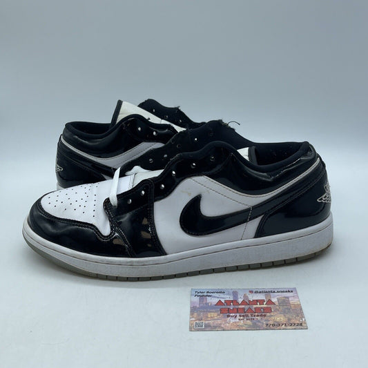 Size 11 - Jordan 1 Low SE Concord Black White Leather (DV1309-100)