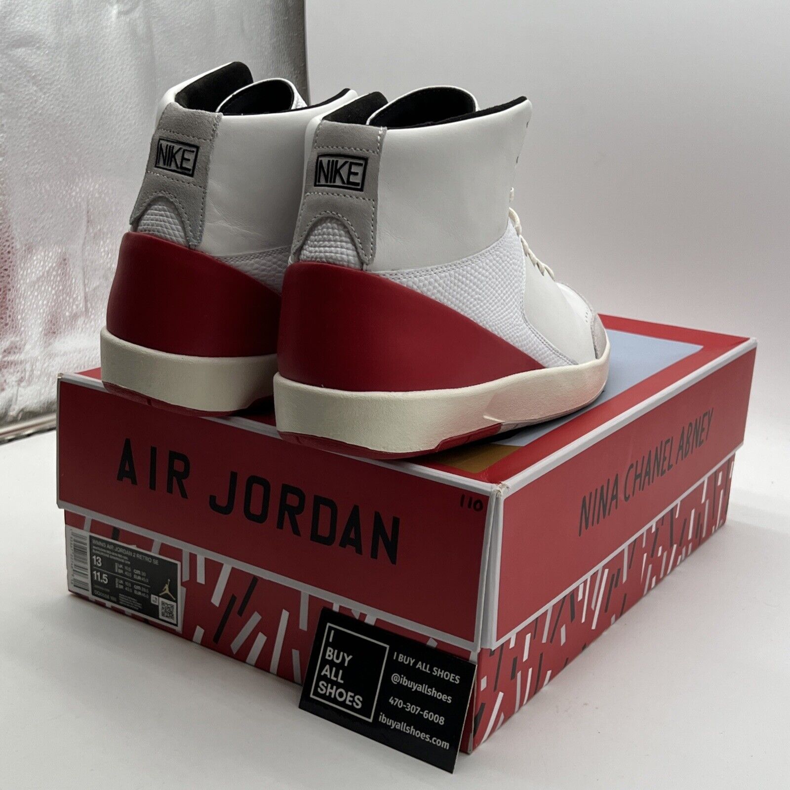 Size 13 - Nina Chanel Abney x Air Jordan 2 Retro SE White W (DQ0558-160)