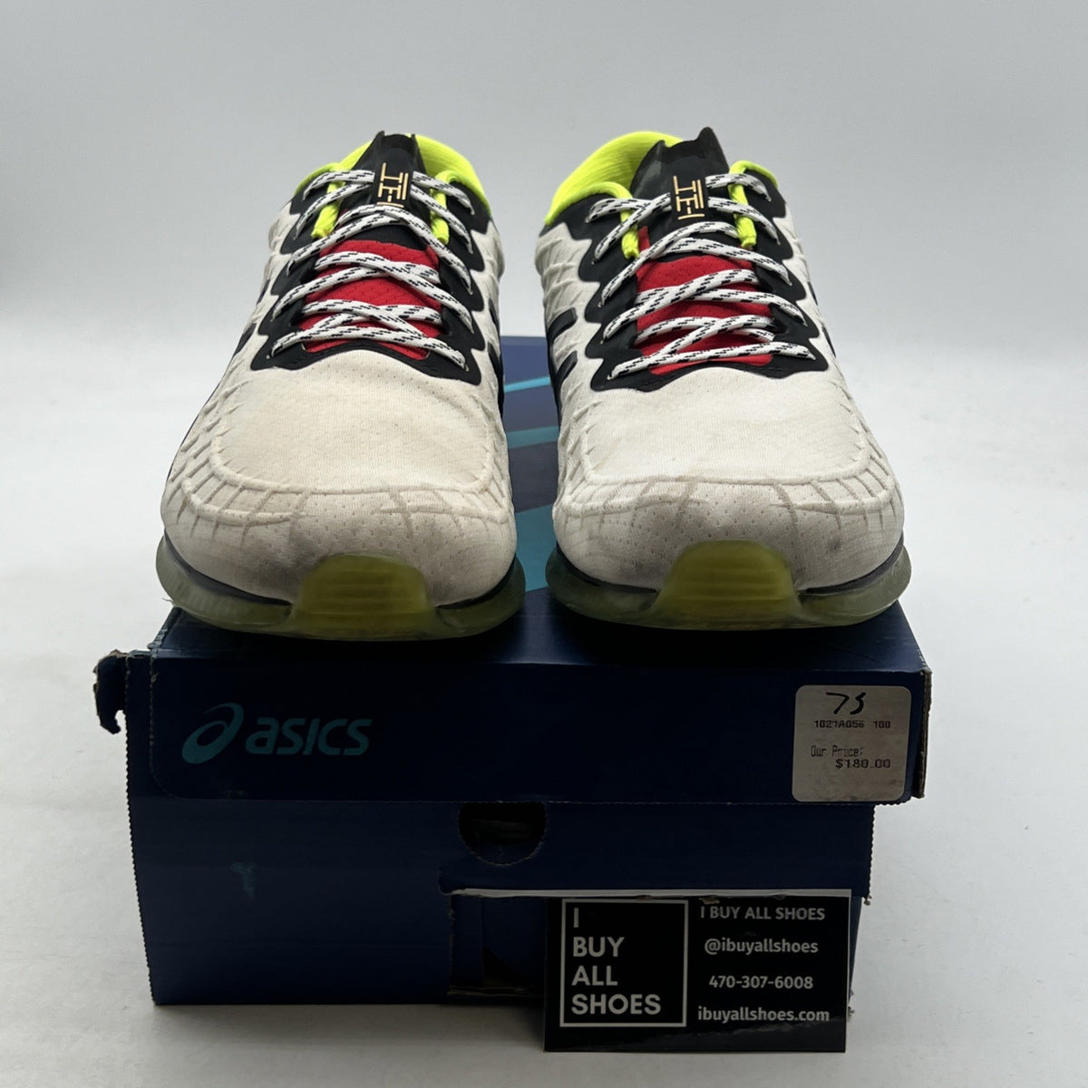 Size 11 - Asics Gel Quantum Infinity White Black Running Sneakers (1021A056-100)
