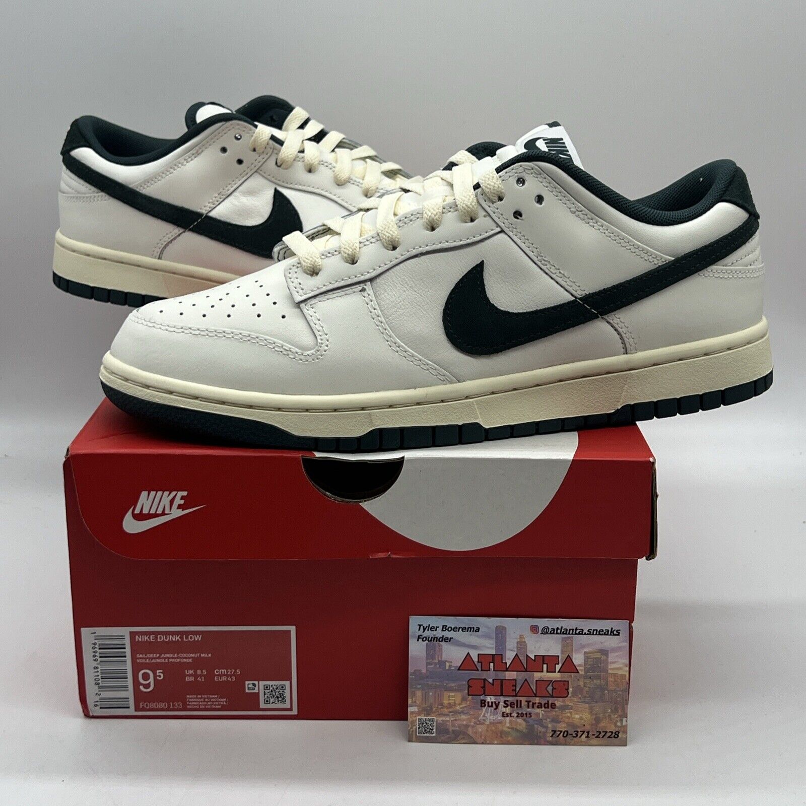 Size 9.5 - Nike Dunk Low Athletic Department - Deep Jungle Brand New Og All