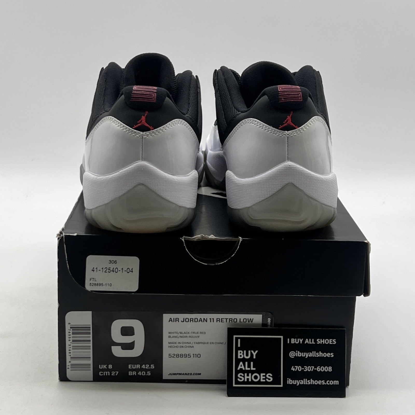 Size 9 - Air Jordan 11 Retro Low Tuxedo (528895-110)
