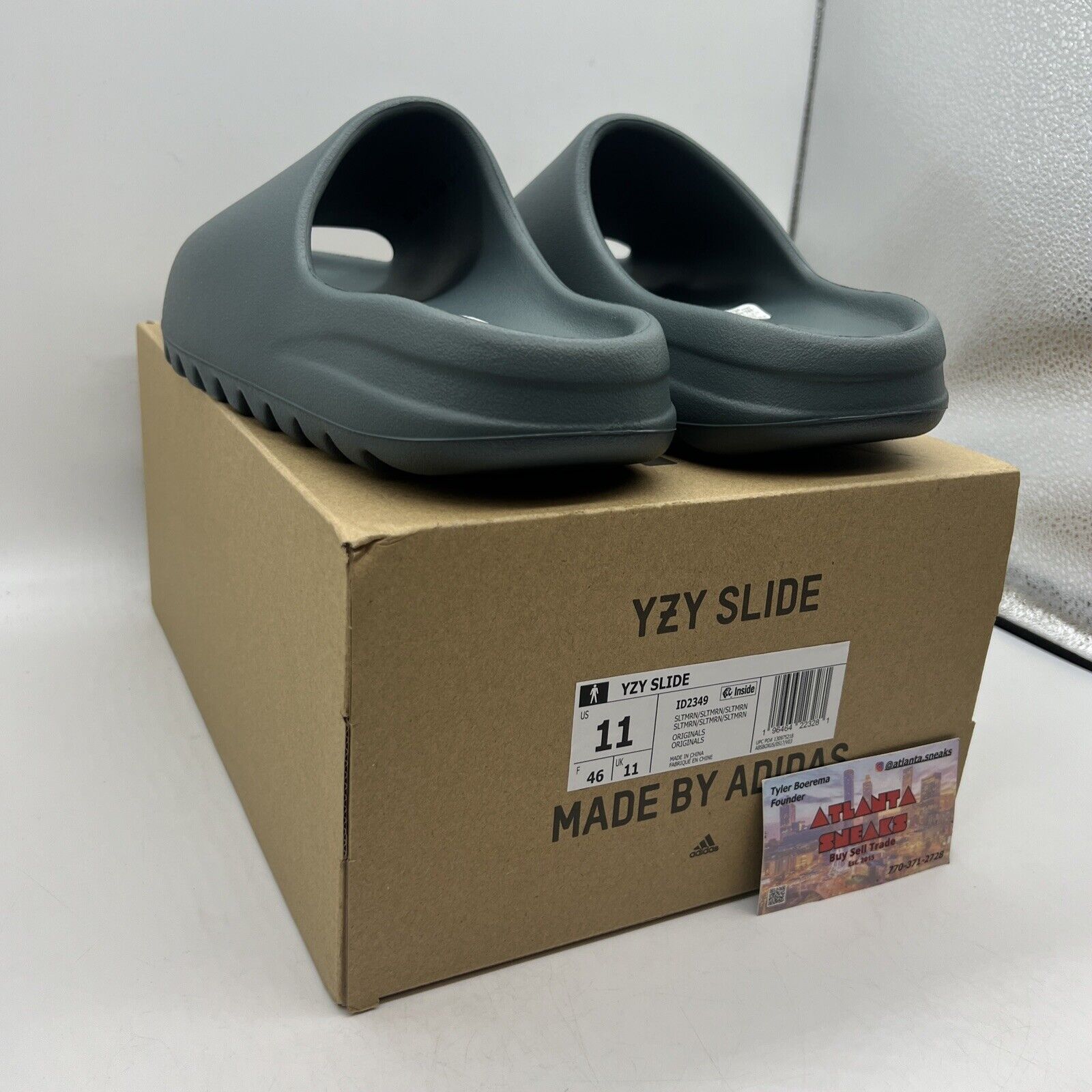 Adidas Yeezy Slide Slate Marine. Brand New/DS. Size 11 Men's Brand New Og All