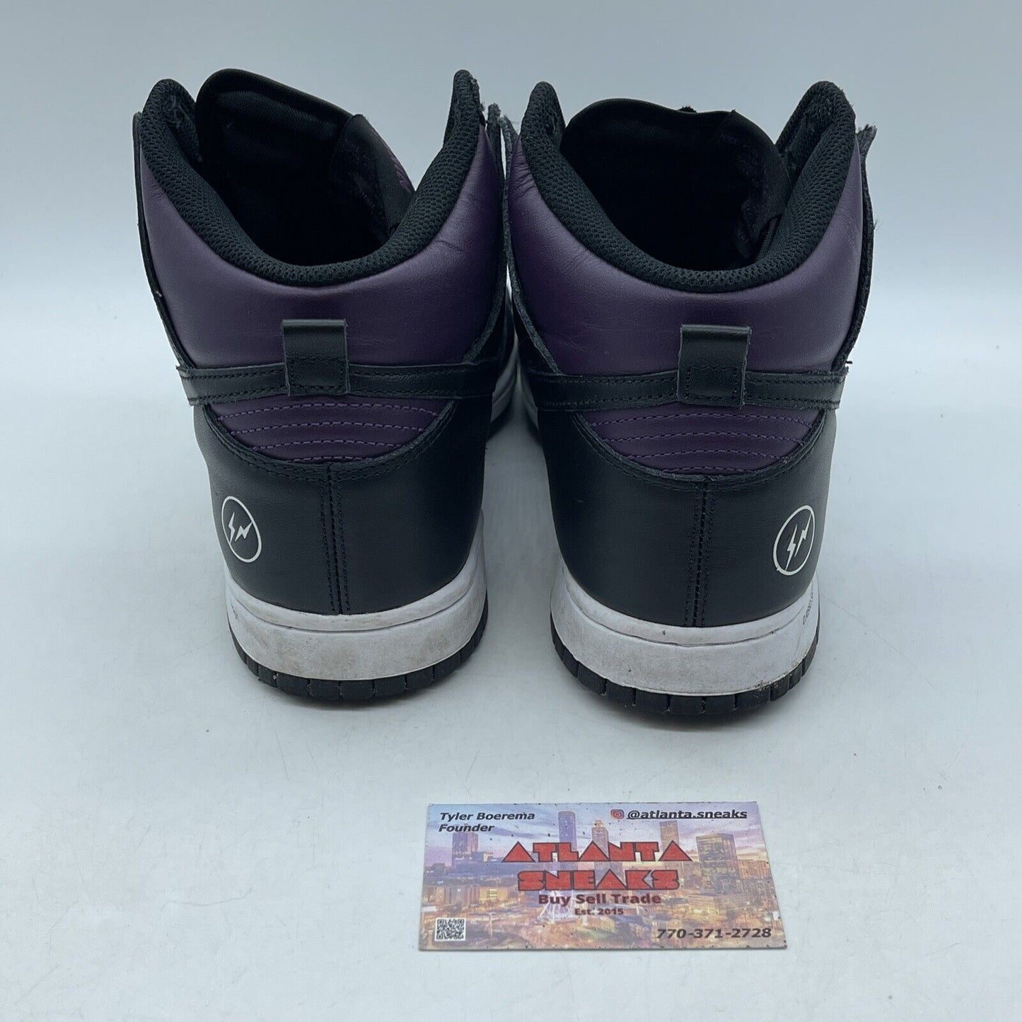 Size 10 - Nike Fragment Design x Dunk High Beijing Black Burgundy (DJ0382-600)