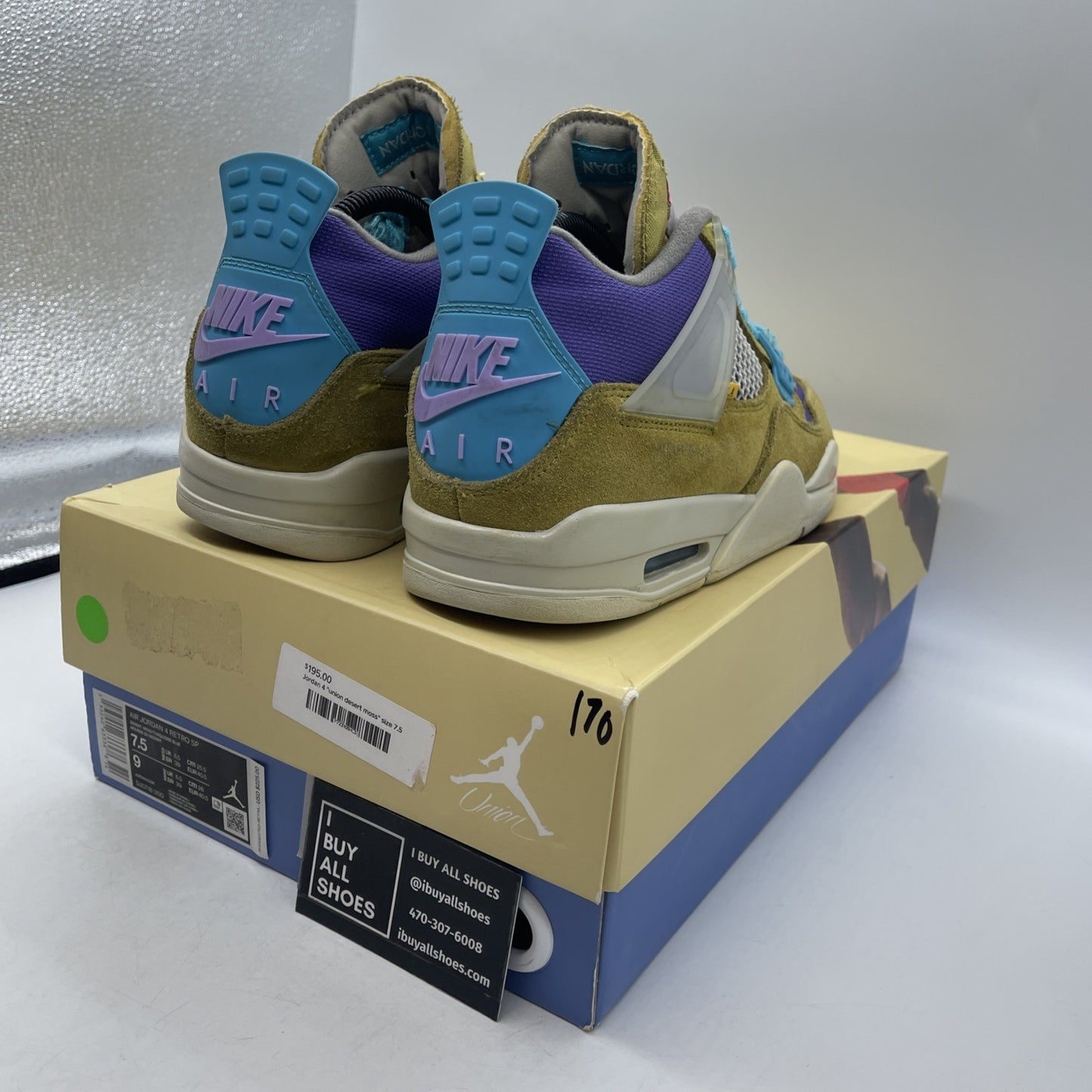 Size 7.5 - Air Jordan 4 Retro SP x Union 30th Anniversary (DJ5718-300)