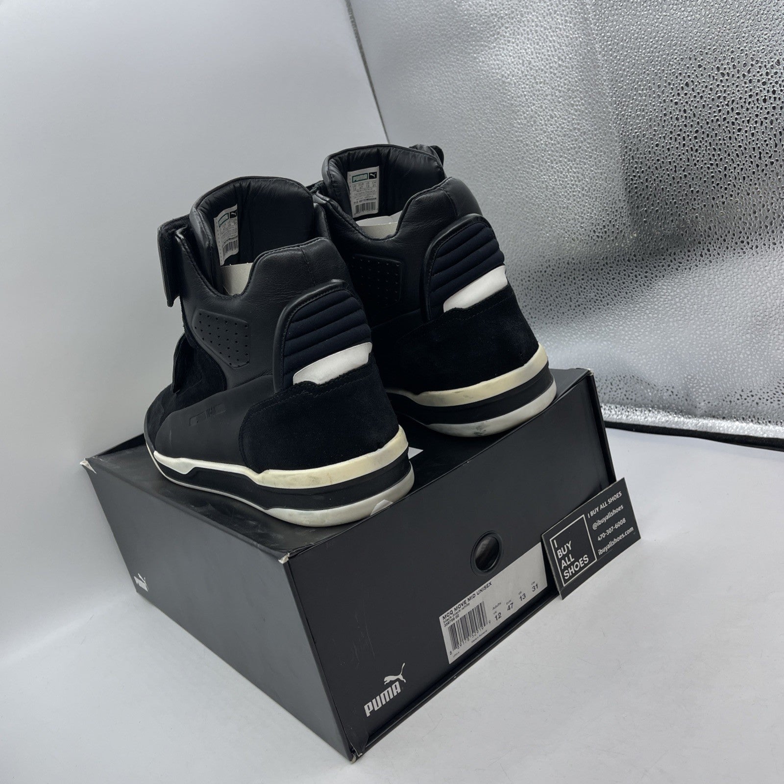 Size 13 - PUMA Move Mid x Alexander McQueen Black (359759-02)