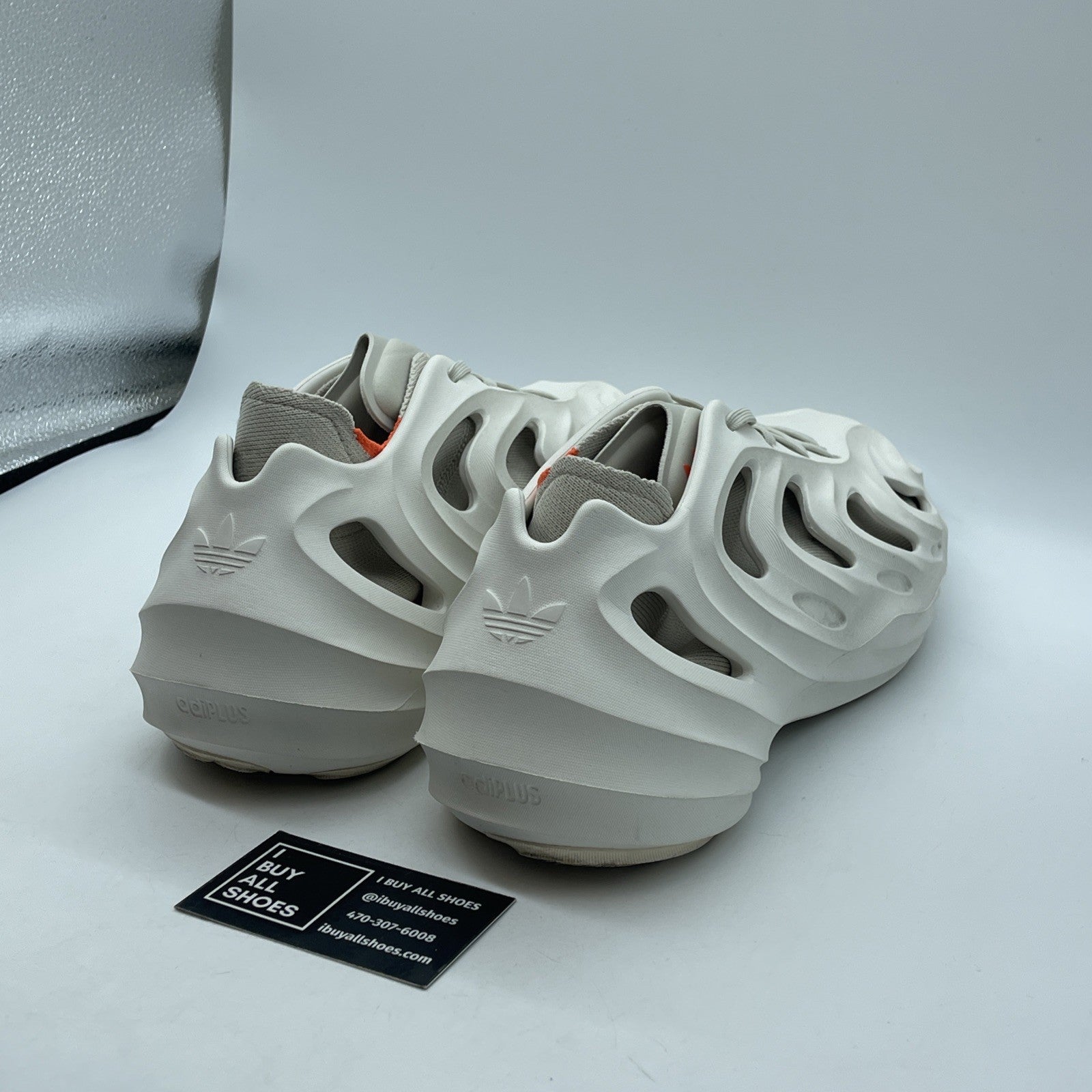 Size 10.5 - Adidas adiFOM Q Off White Aluminum Athletic Shoes (GY4455)