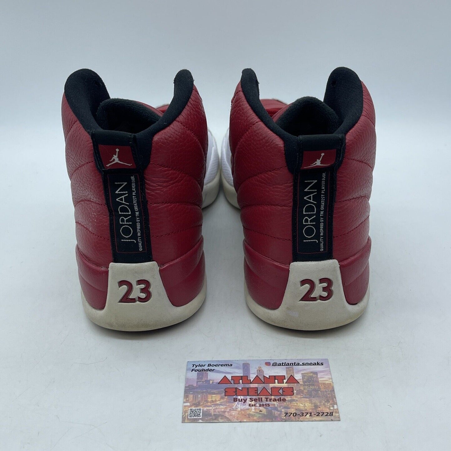 Size 10.5 - Air Jordan 12 Retro Gym Red White Black Leather (130690-600)