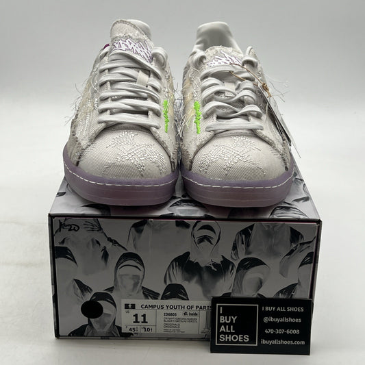 Size 11 - adidas Campus 80s x Youth of Paris Low White New (ID6805)