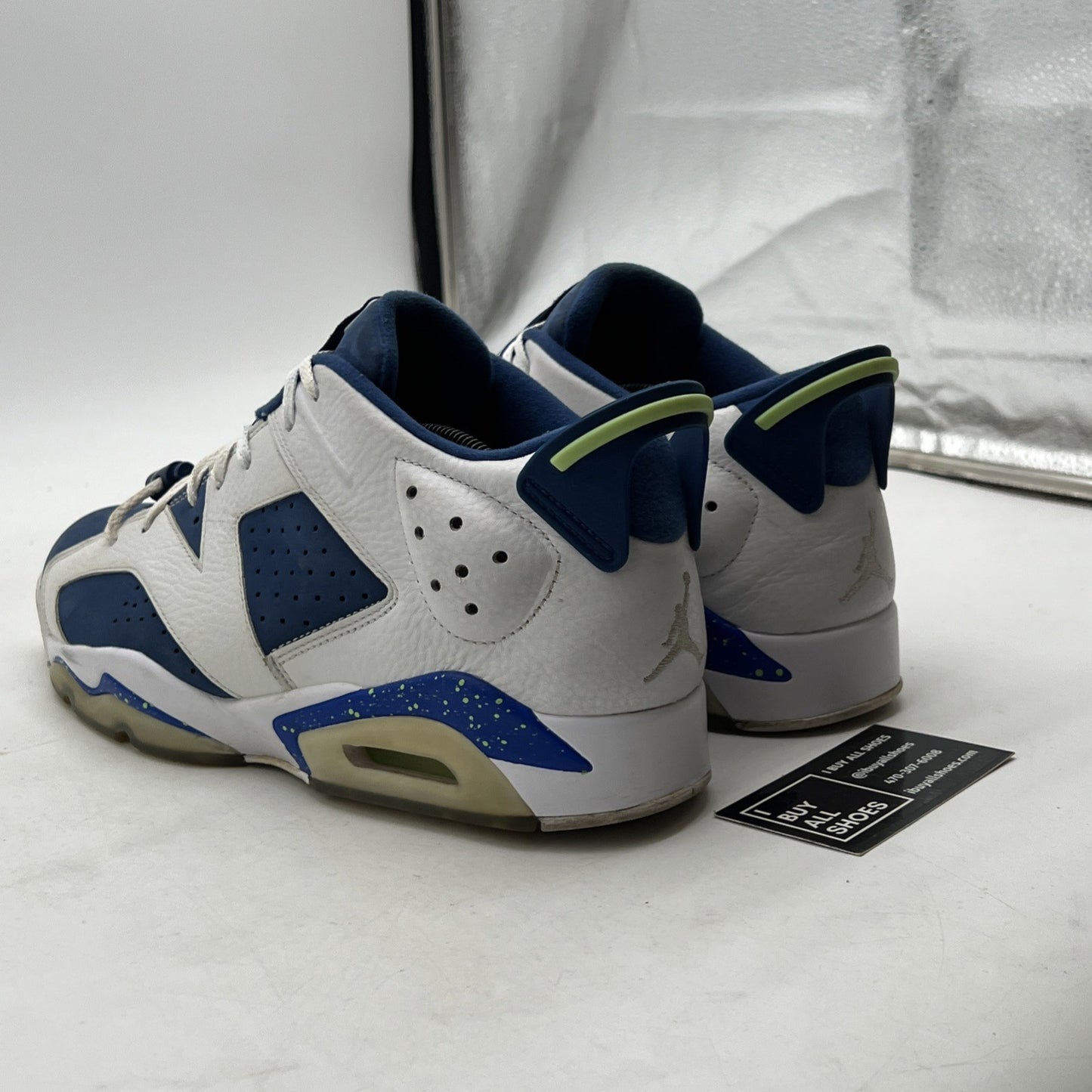 Size 11.5 - Air Jordan 6 Low Ghost Green (304401-106)