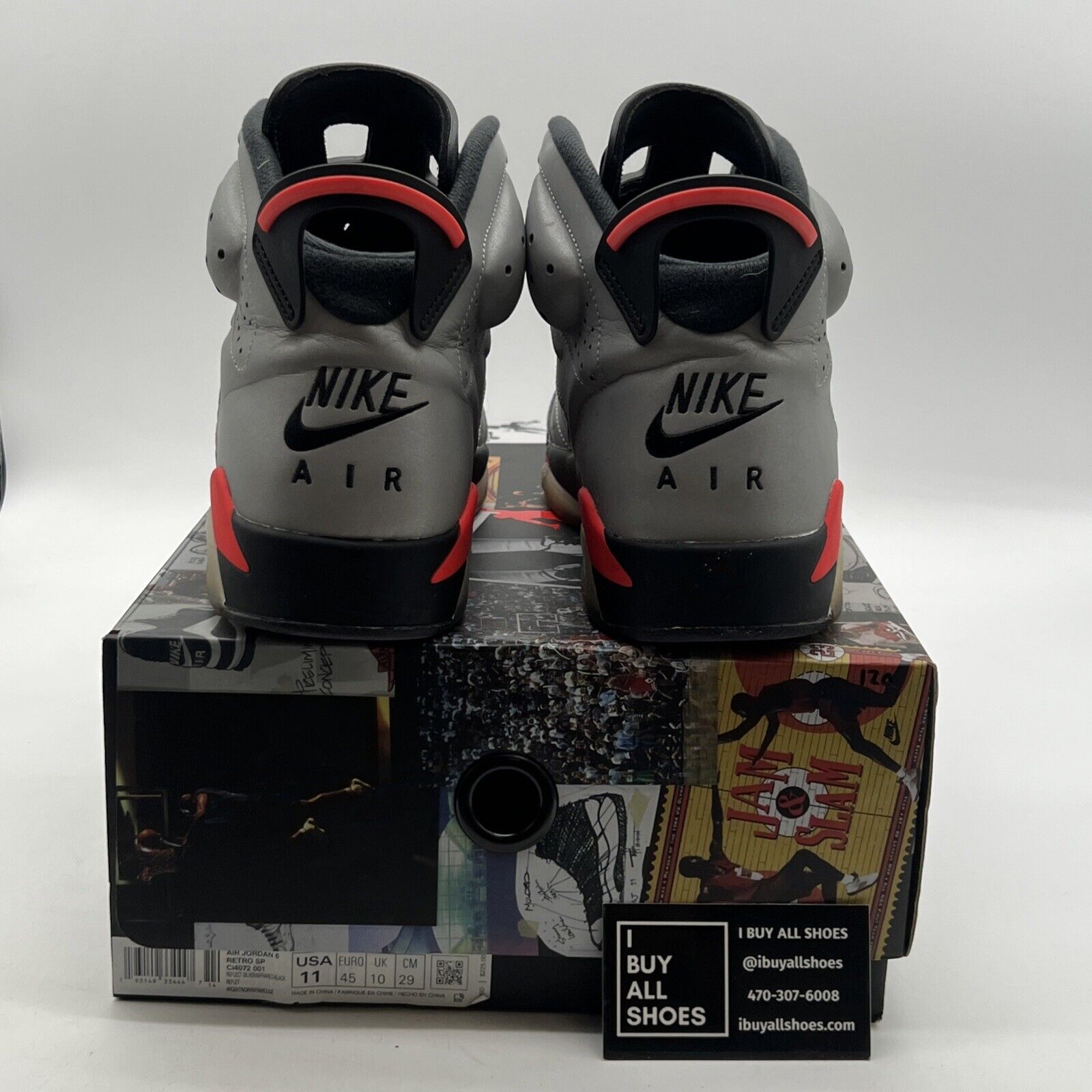 Size 11 - Air Jordan 6 Retro SP Reflections Of A Champion (CI4072-001)