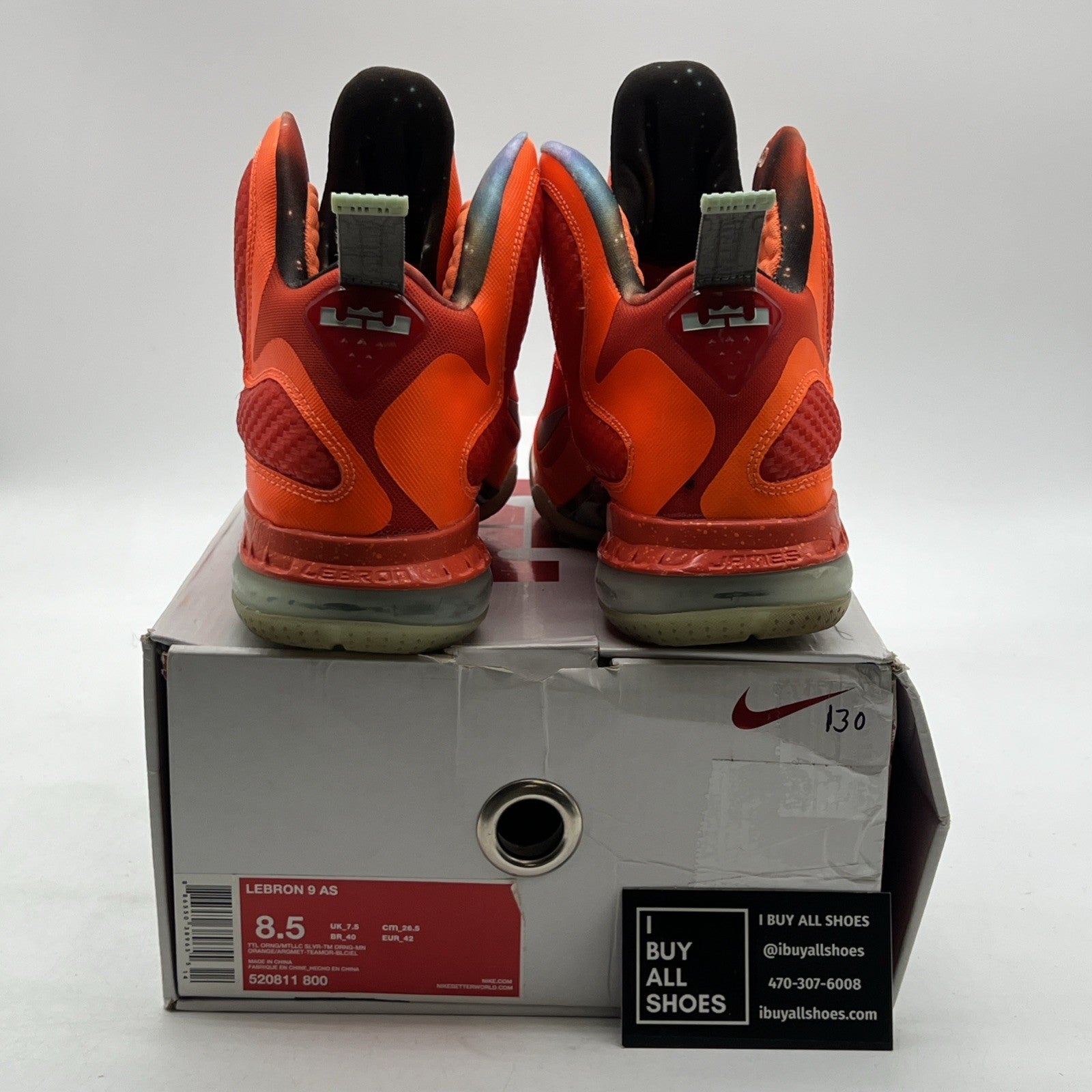 Size 8.5 - Nike LeBron 9 AS 2012 Big Bang (520811-800)