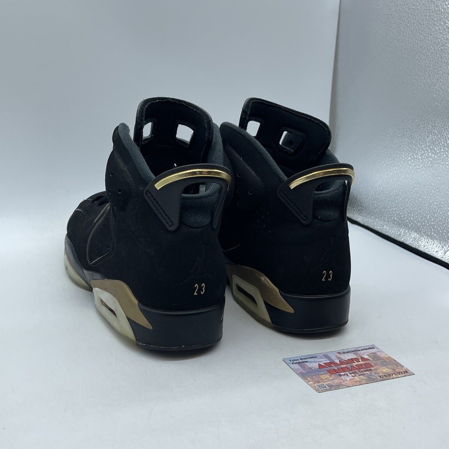 Size 11 - Jordan 6 Retro Defining Moments 2020 Black Suede Gold (CT4954-007)