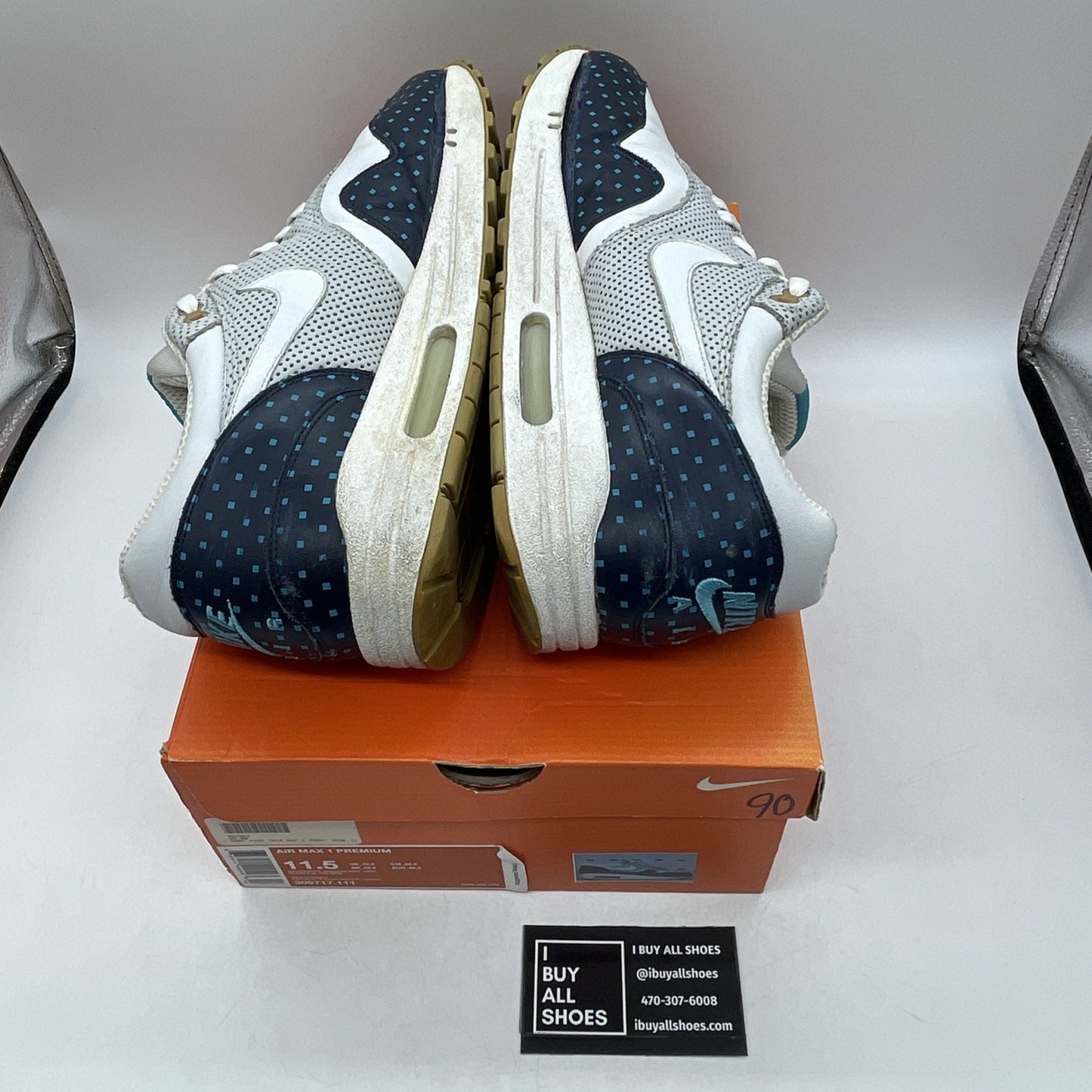 Size 11.5 - Nike Air Max 1 Premium Polka Dot ()309717-111)