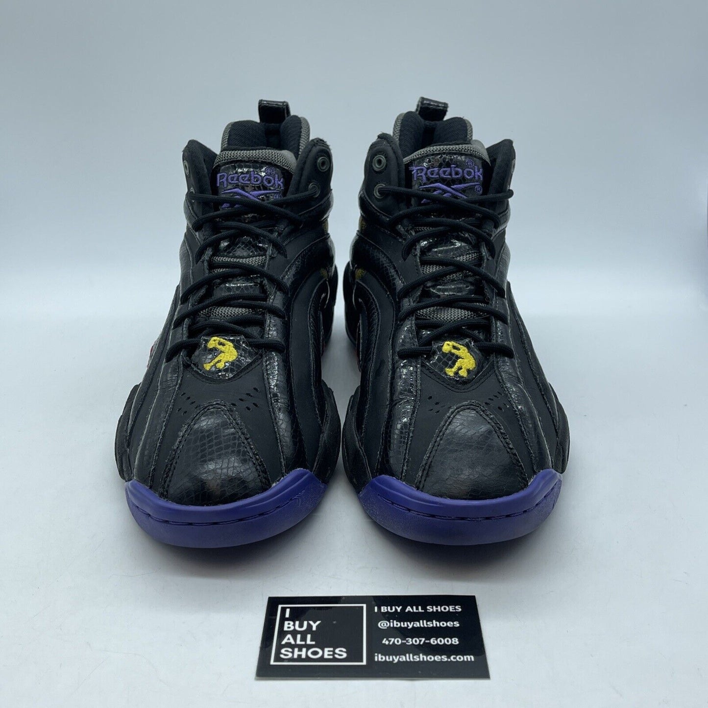 Size 11.5 - Reebok Shaqnosis "Escape From L. A." Black Suede Leather -AA1128-203