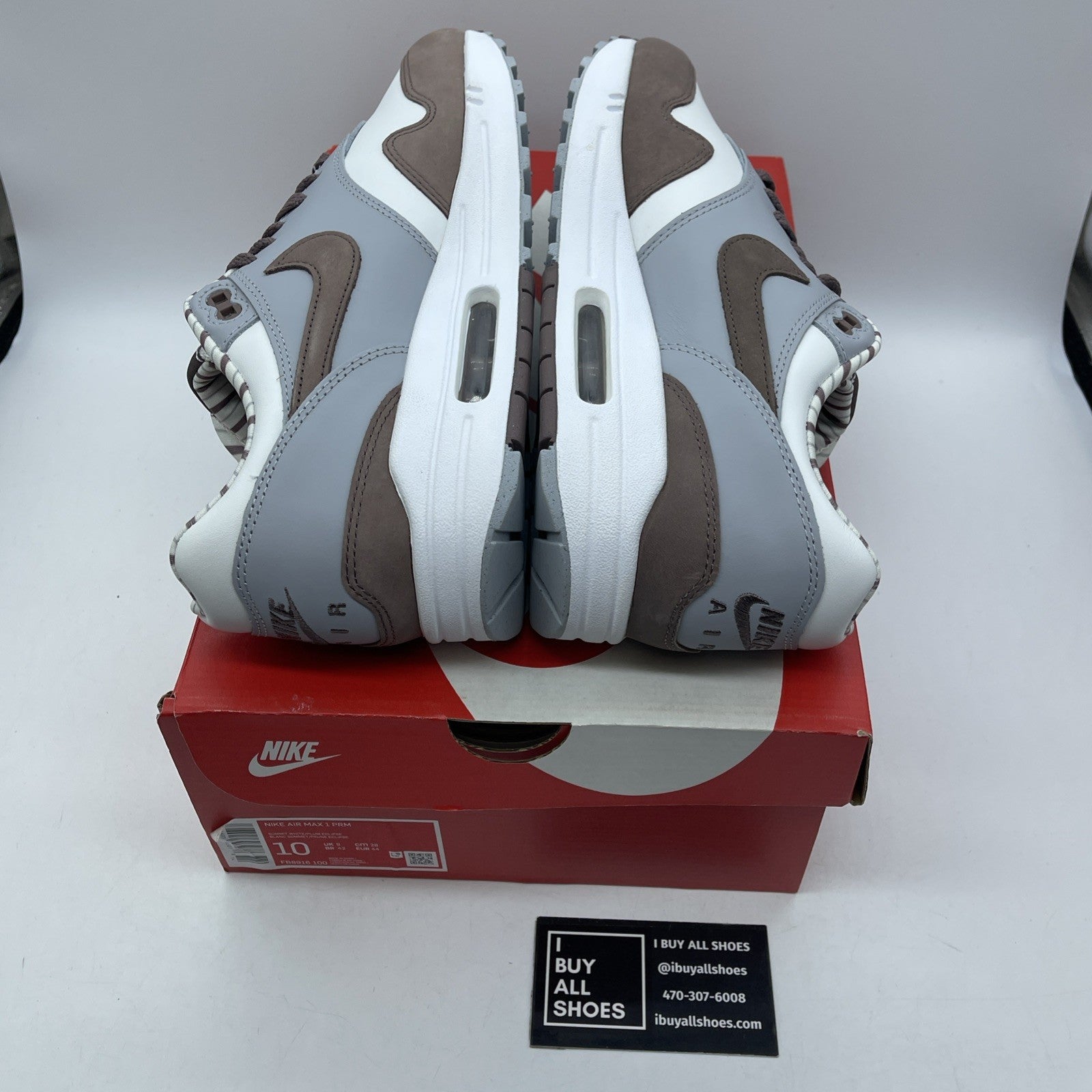 Size 10 - Nike Air Max 1 Premium 2023 Shima Shima Suede Leather (FB8916-100)