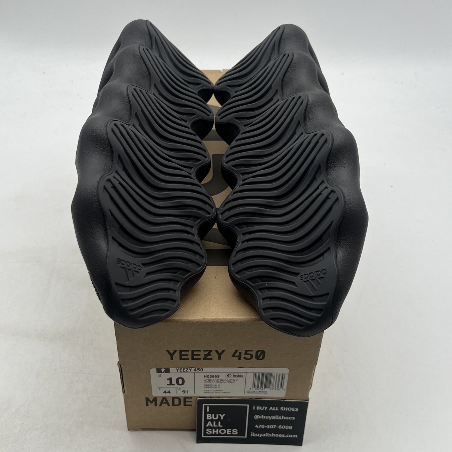 Size 10 - adidas Yeezy 450 Utility Black (H03665)
