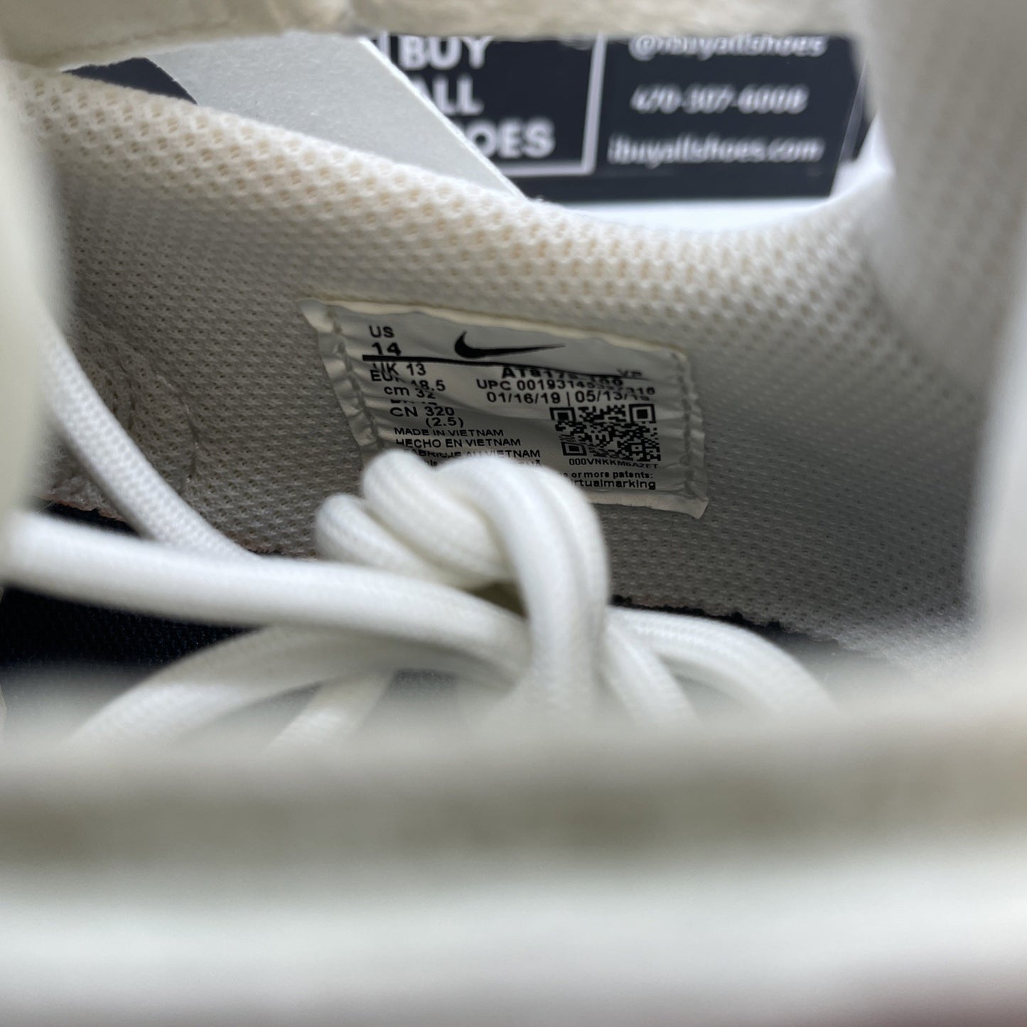 Size 14 - Nike Air VaporMax D/MS/X Off White (AT8179-100)