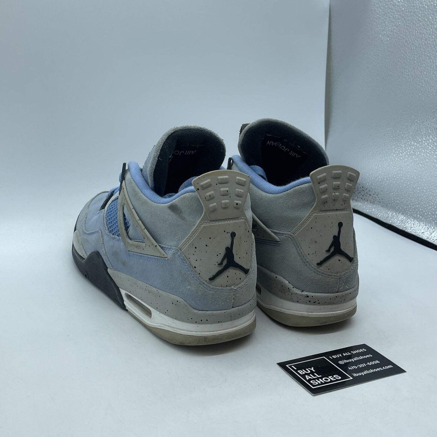 Size 11.5 - Jordan 4 Retro Mid University Blue Black Grey Suede (CT8527-400)