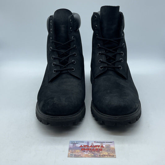 Size 12 - Timberland Men 6 INCH Premium Boot  Black Suede Leather (10073A3935)