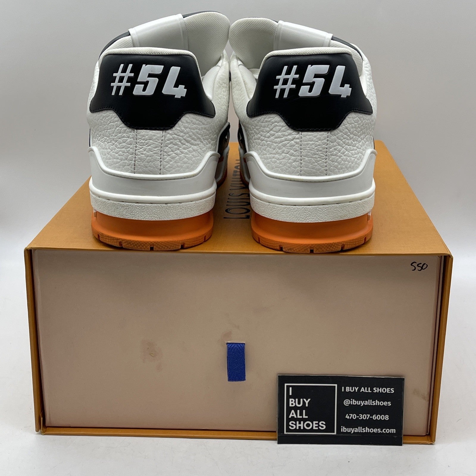 Size 11 LV - LOUIS VUITTON #54 Orange Black White