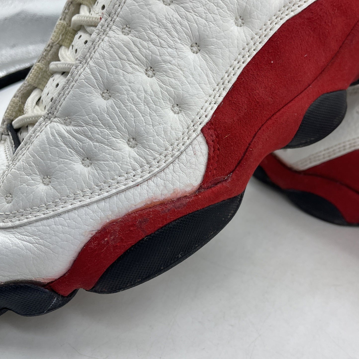 Size 11.5 - Air Jordan 13 OG 1998 Cherry Red Leather Suede Leather (136002-101)