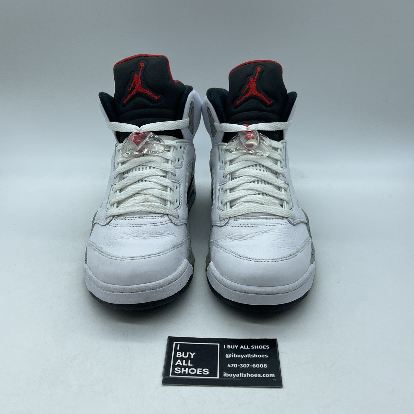 Size 8 - Air Jordan 5 Retro White Cement (136027-104)
