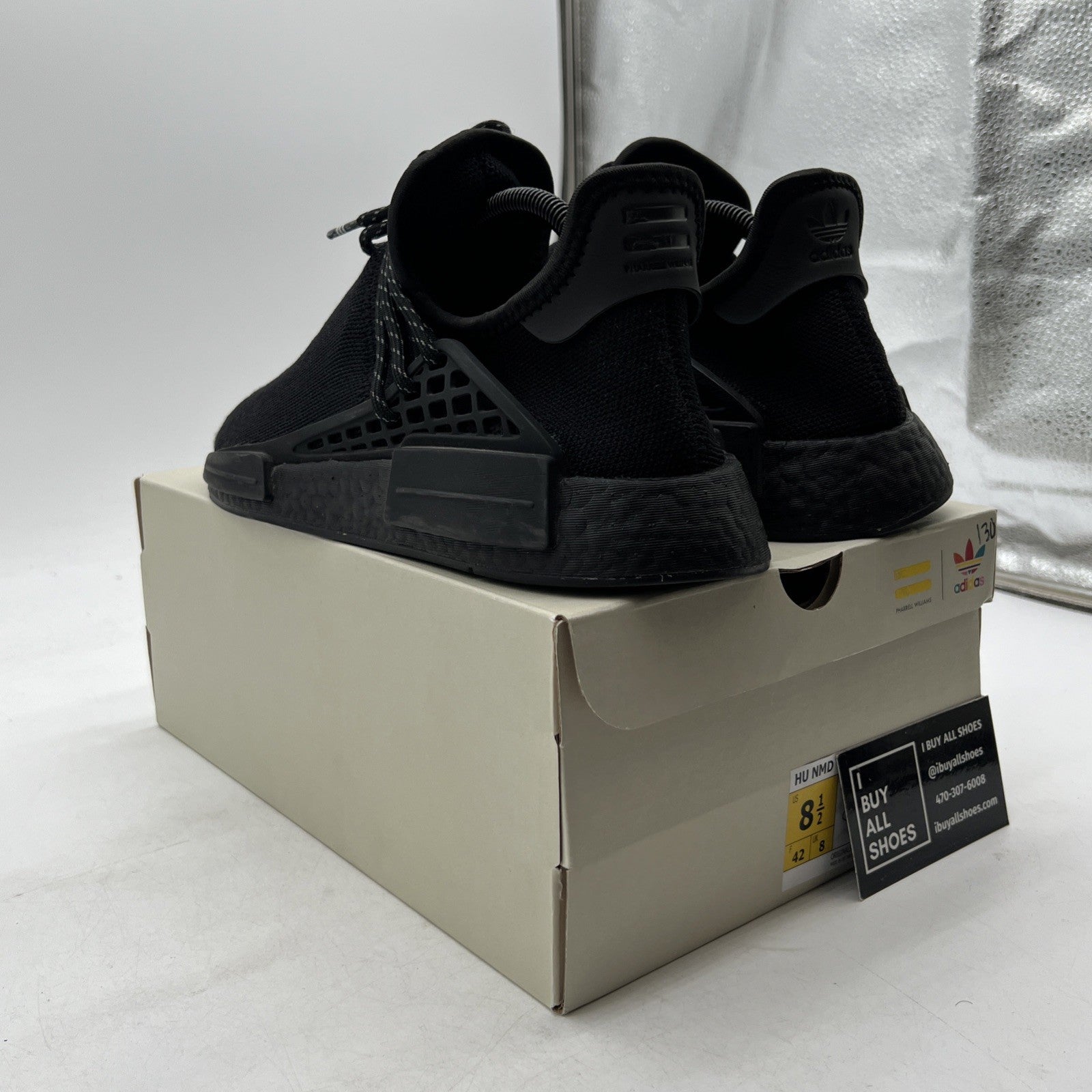 Size 8.5 - adidas Pharrell x NMD Human Race Black (GY0093)