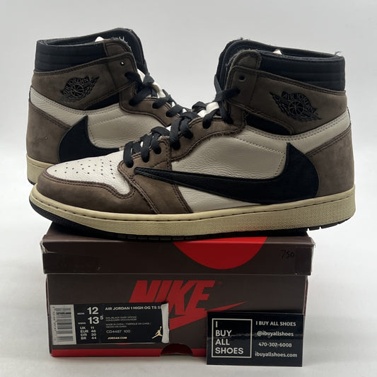 Size 12 - Air Jordan 1 Retro OG x Travis Scott High Mocha (CD4487-100)