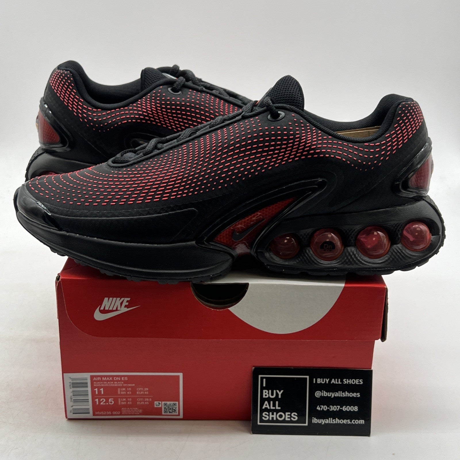 Size 11 - Nike Air Max DN Essential Black Bright Crimson (HV5235-002)